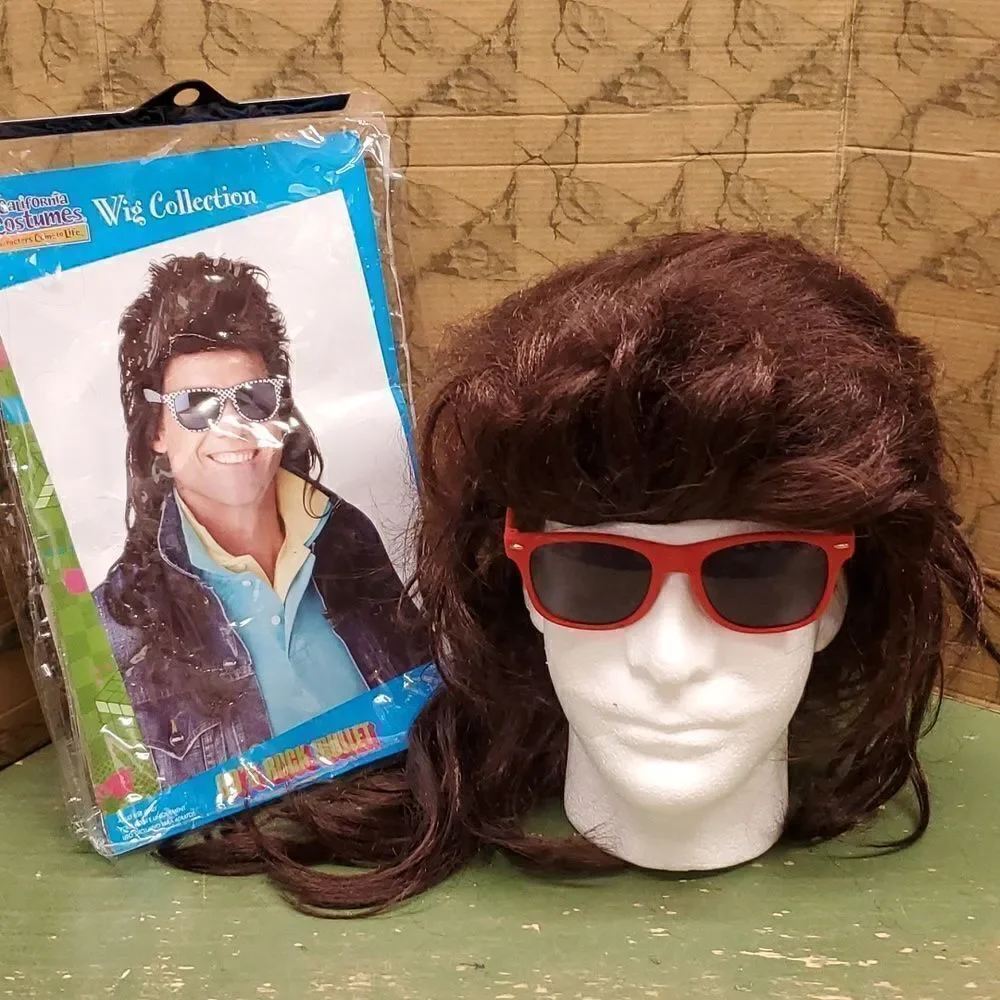 About this item Includes 80s rock Mullet Wig,‎ Brown Only available in one size